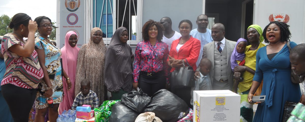 Steve Azaiki visits IDP Camp Abuja