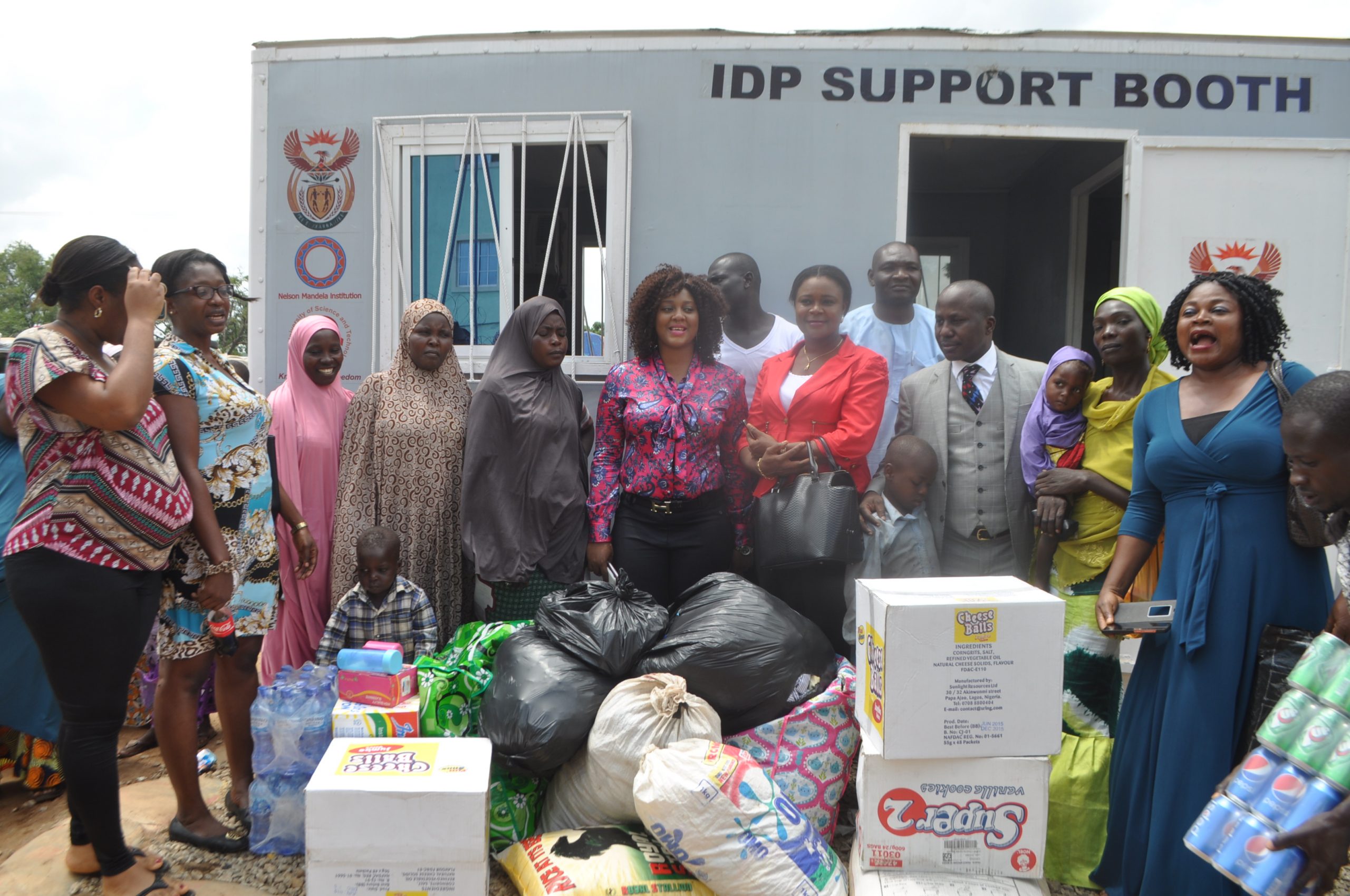 Steve Azaiki visits IDP Camp Abuja